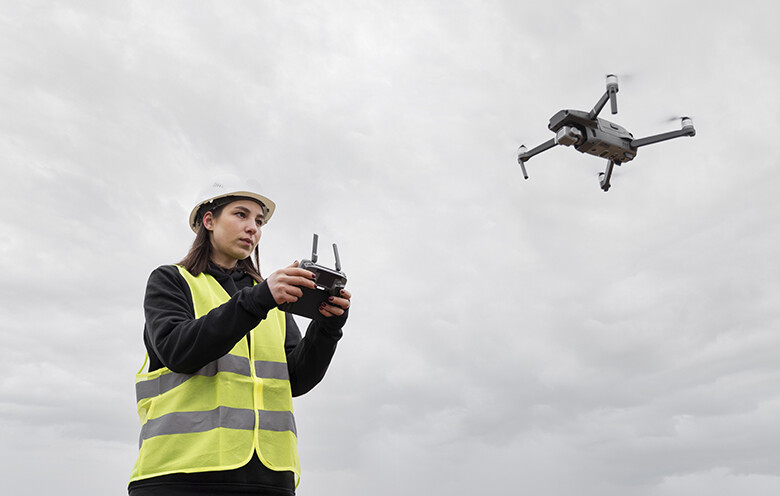 High School Student FAA Part 107 Certification flying drone